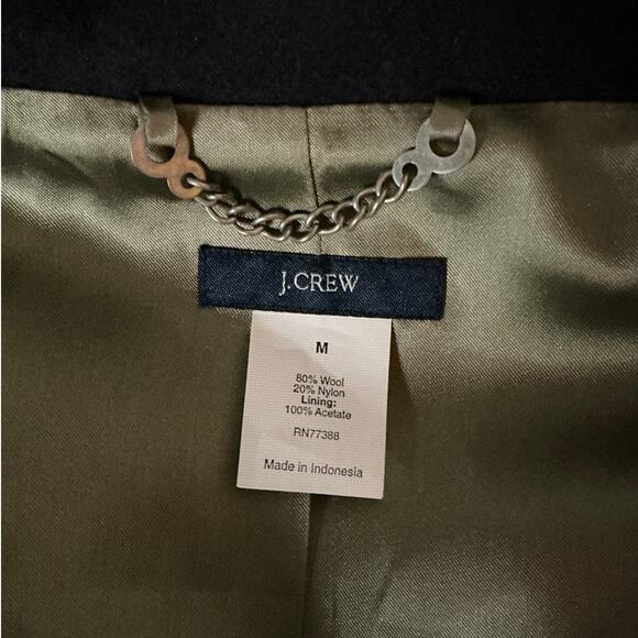 J.Crew Women’s Navy Wool Peacoat Size M - Picture 5 of 5